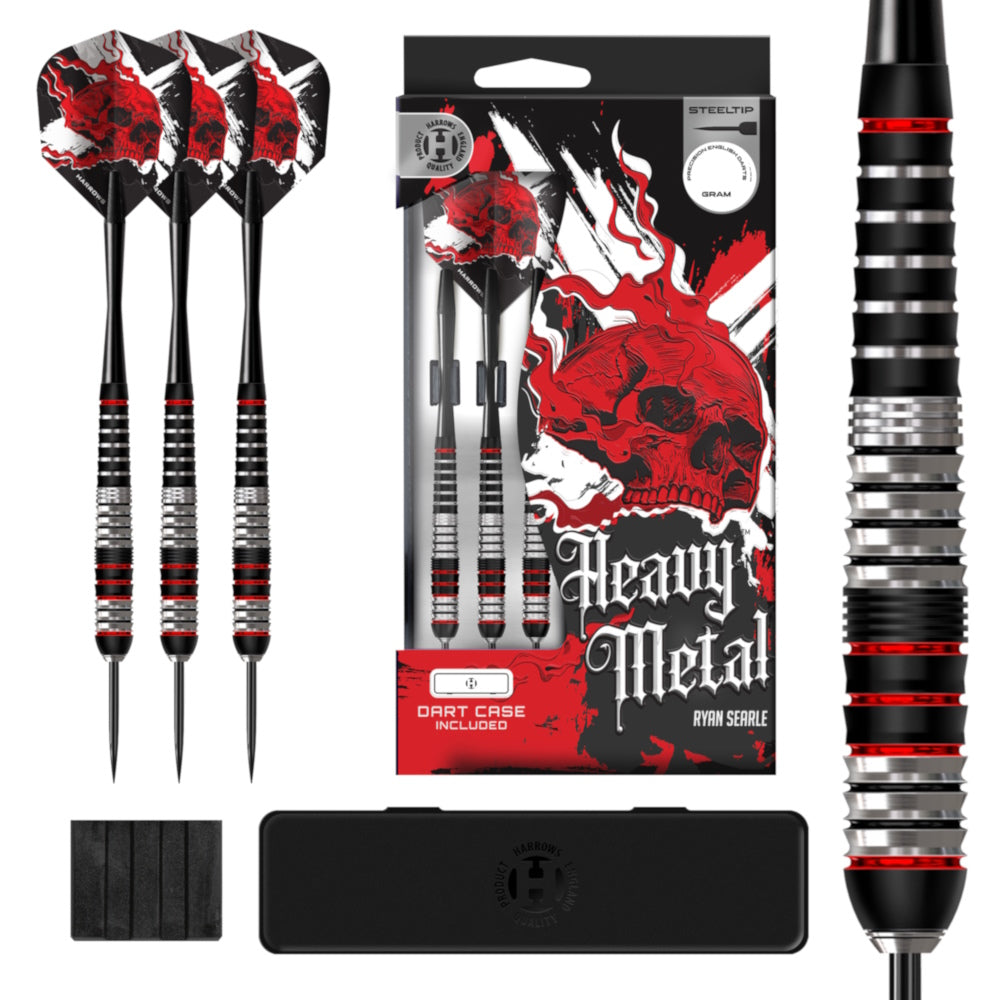 Harrows Steel Dart Set Heavy Metal 22g