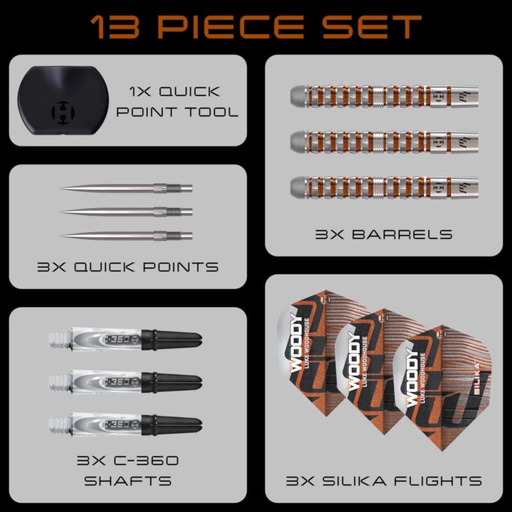 Harrows Steel Dart Set Luke Woodhouse Series 3