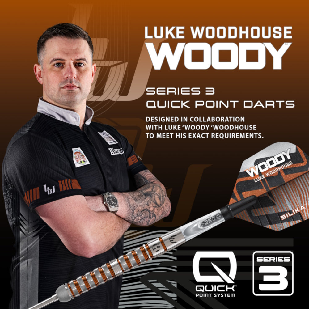 Harrows Steel Dart Set Luke Woodhouse Series 3