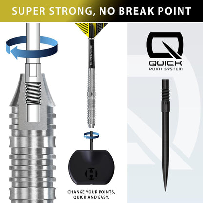 Harrows Steel Dart Set NX90 Parallel Quick Point