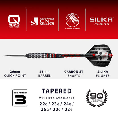 Harrows Steel Dart Set Ryan Searle Series 3
