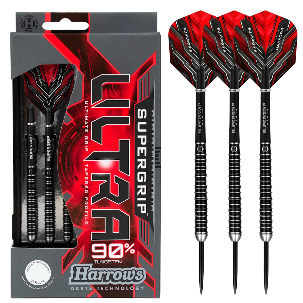 Harrows Steel Dart Set Supergrip Ultra
