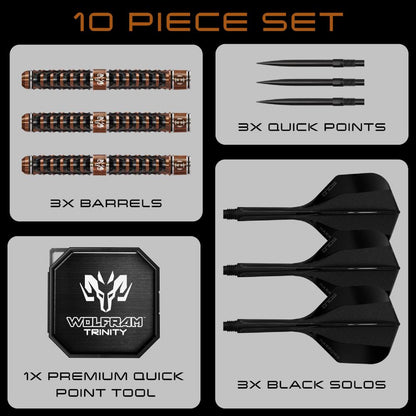 Harrows Steel Dart Set Wolfram Trinity