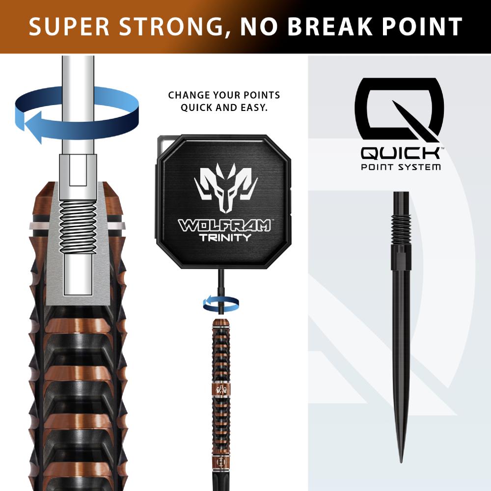 Harrows Steel Dart Set Wolfram Trinity