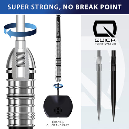 Harrows Steel Dart Spitze Quick Point