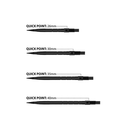 Harrows Steel Dart Spitze Quick Point Micro Grip