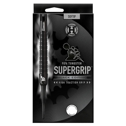 Harrows Dart Set Supergrip Black Edition