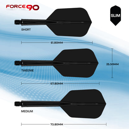 Mission Flight System Force 90 Slim Schwarz
