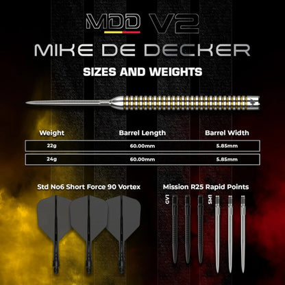 Mission Mike De Decker V2 R2.5 Steeldart