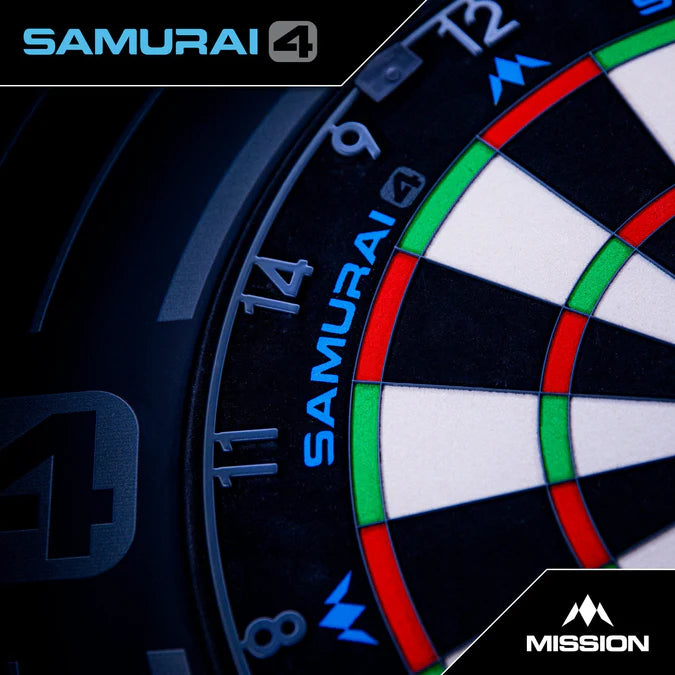 Mission Samurai 4 Dartboard Graphit Grau