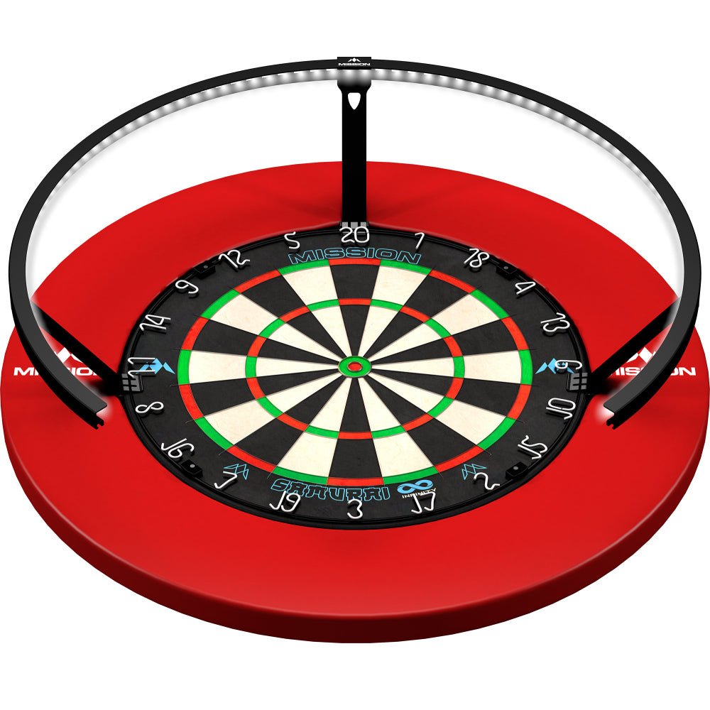 Mission Torus 270 Dartboard Beleuchtung Schwarz
