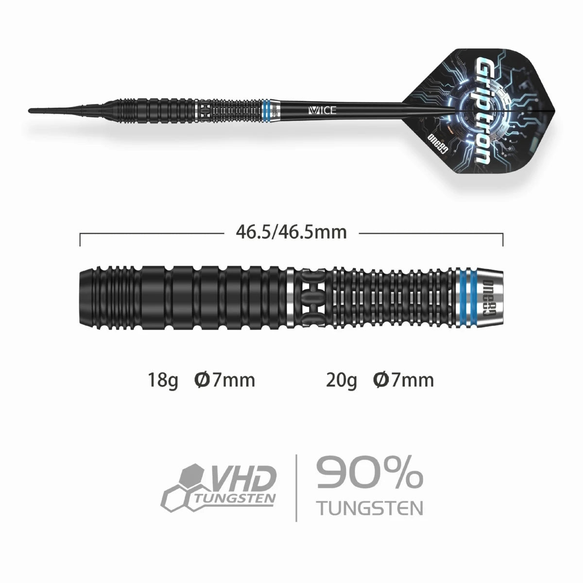 One80 Dart Set Griptron GT2