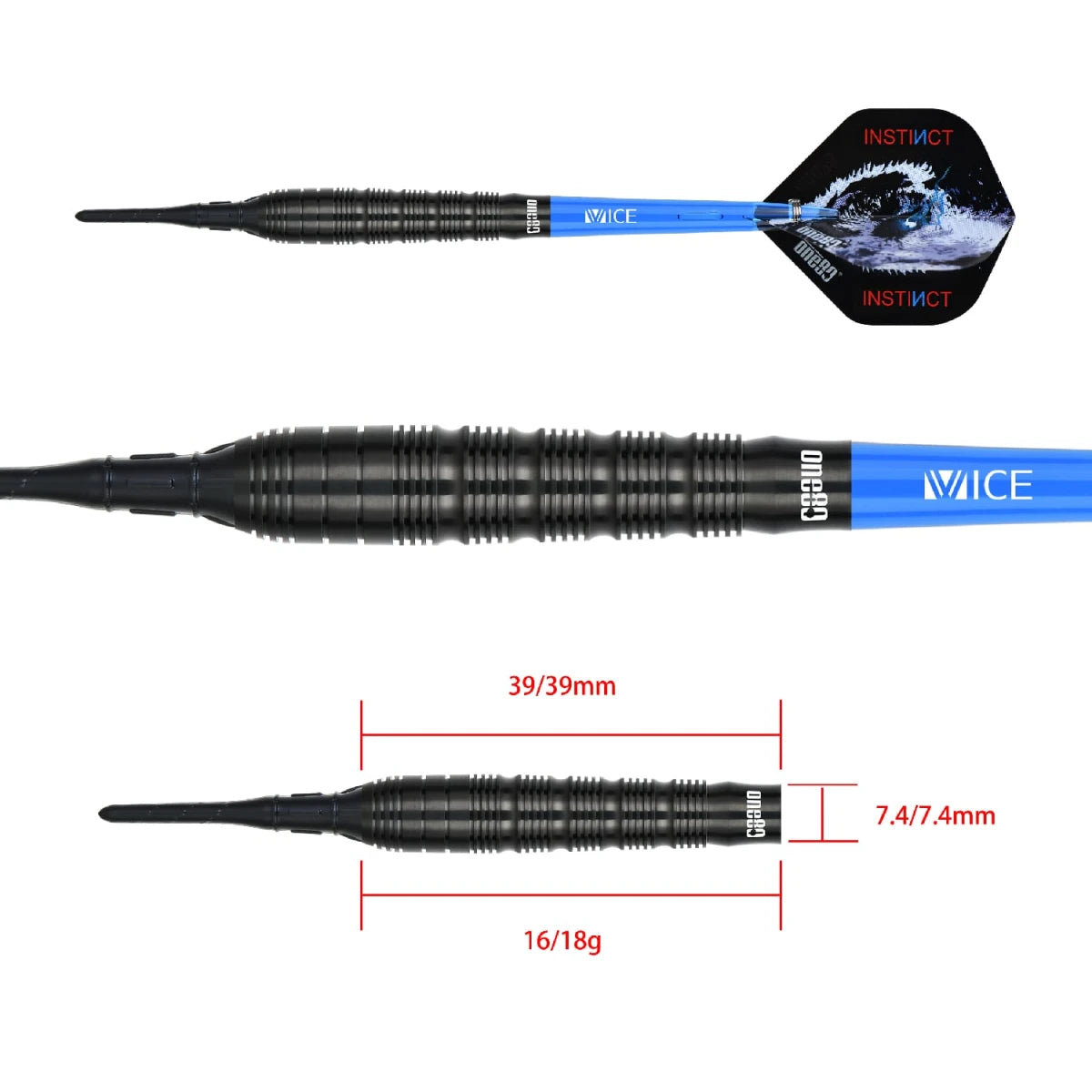One80 Dart Set Night Hunter Silence