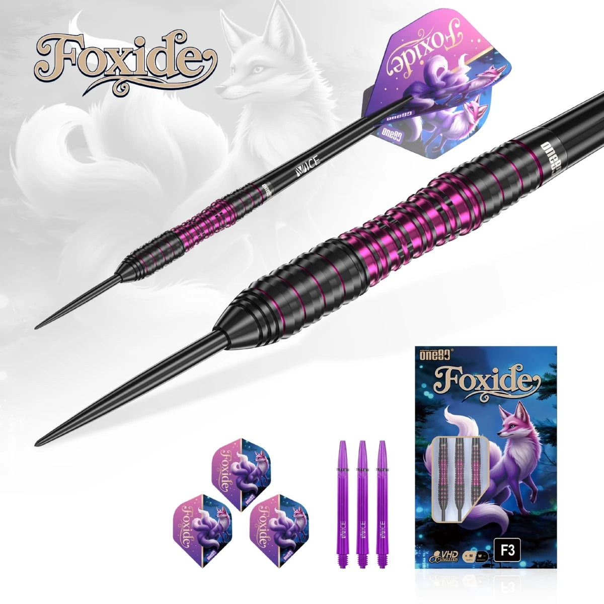 One80 Steel Dart Set Foxide F3