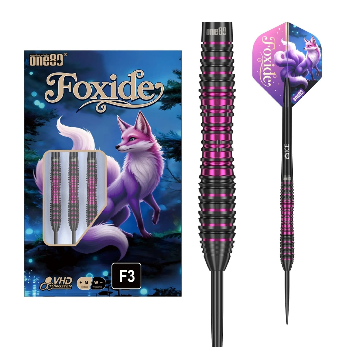 One80 Steel Dart Set Foxide F3