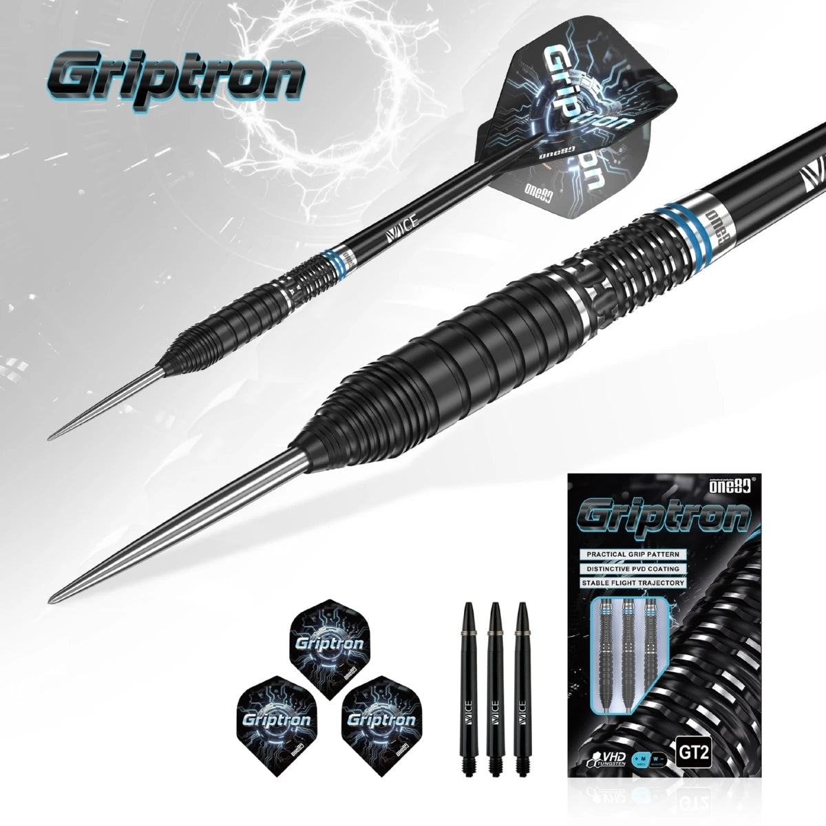 One80 Steel Dart Set Griptron GT2