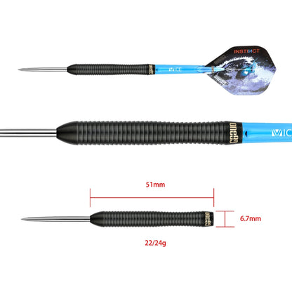 One80 Steel Dart Set Night Hunter Velocity