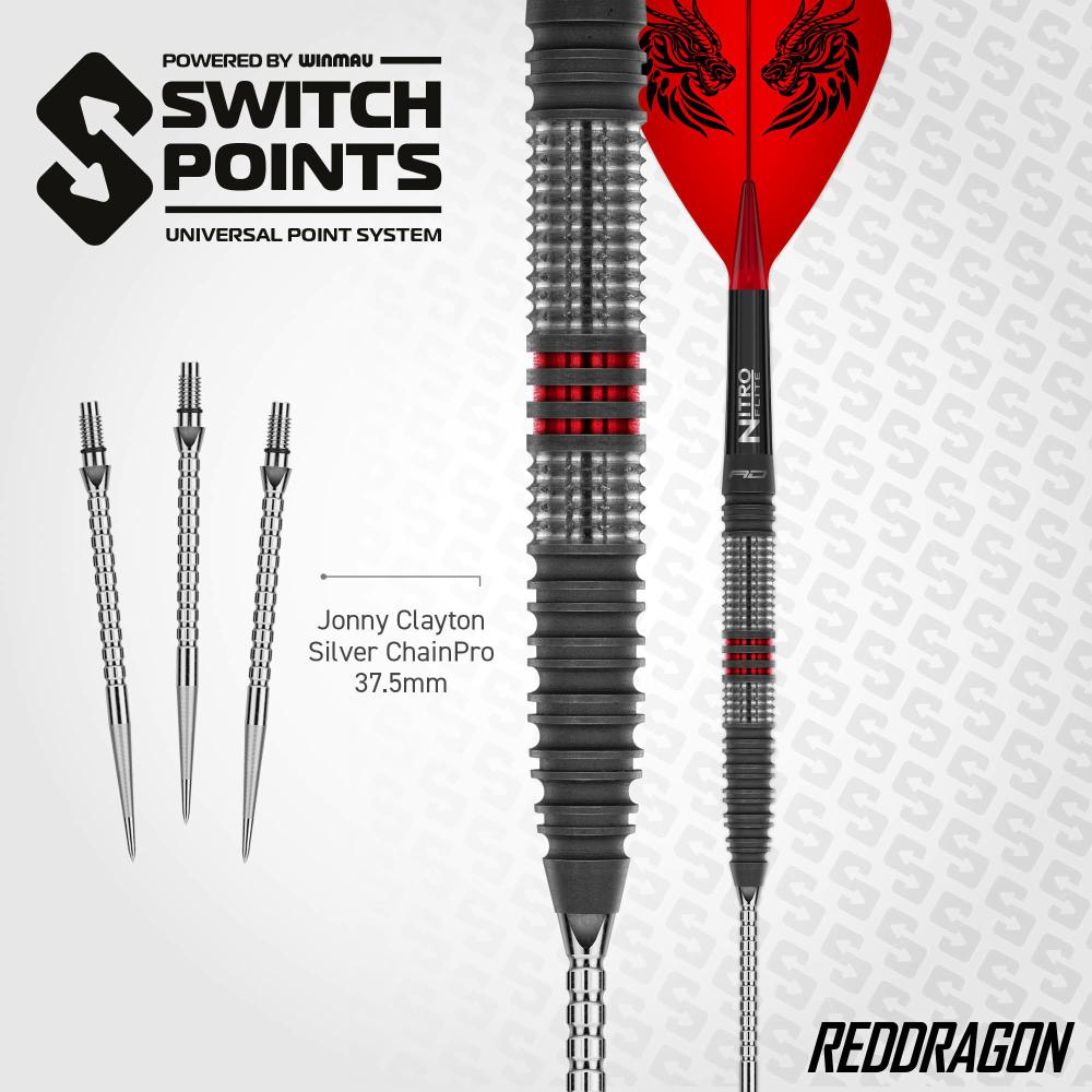 Red Dragon Steel Dart Set Jonny Clayton Hiraeth Switch Point