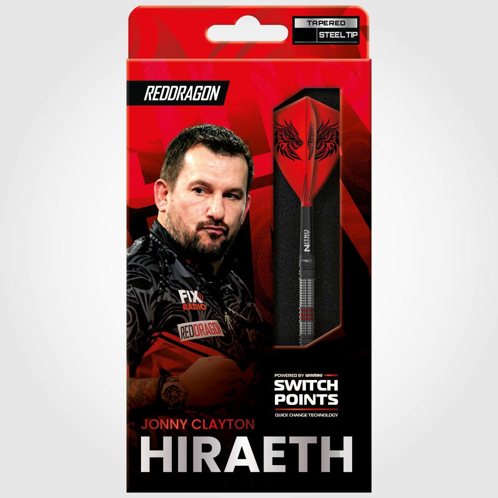 Red Dragon Steel Dart Set Jonny Clayton Hiraeth Switch Point