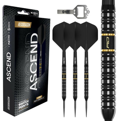 Red Dragon Steel Dart Set Ascend Parallel Switch Point