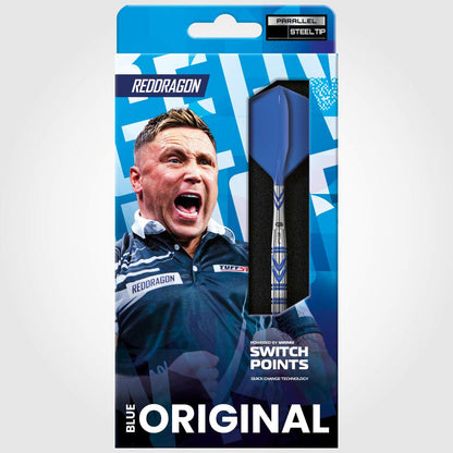 Red Dragon Steel Dart Set Gerwyn Price Blue Switch Point