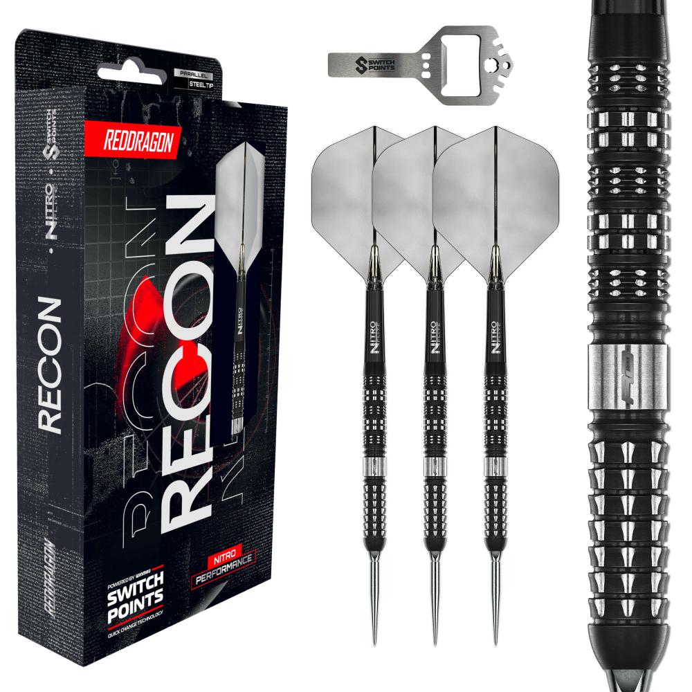 Red Dragon Steel Dart Set Recon Parallel Switch Point
