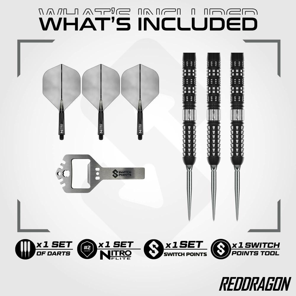 Red Dragon Steel Dart Set Recon Parallel Switch Point