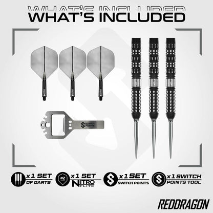 Red Dragon Steel Dart Set Recon Parallel Switch Point