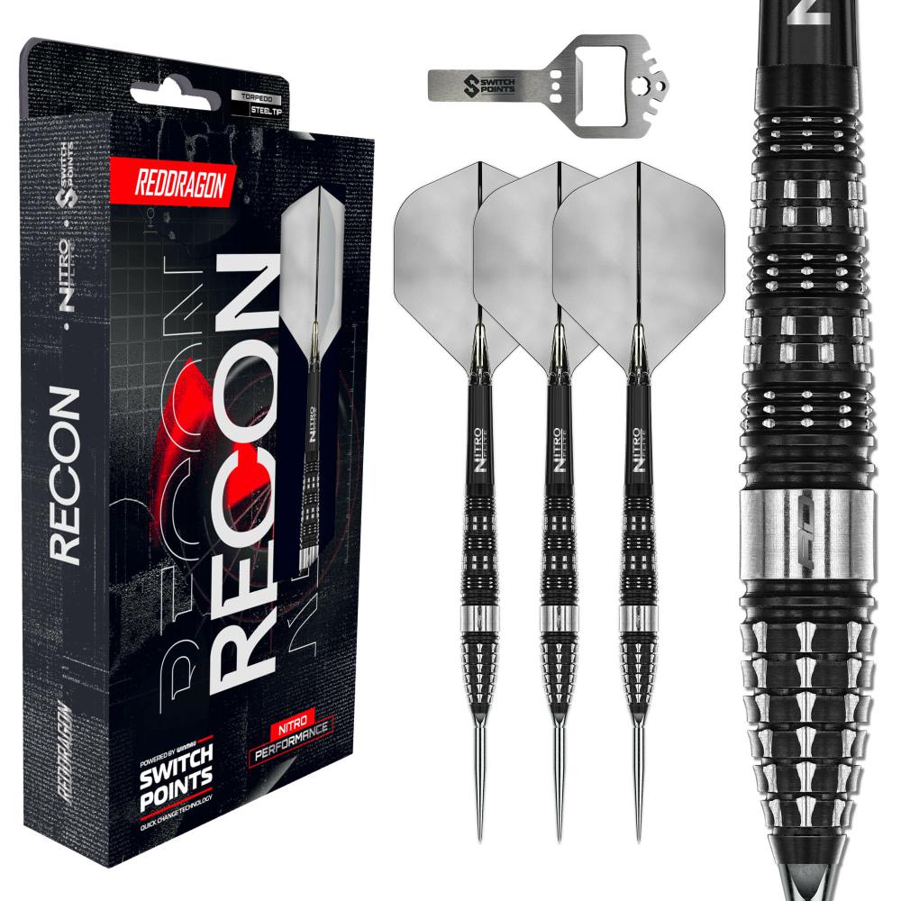 Red Dragon Steel Dart Set Recon Torpedo Switch Point