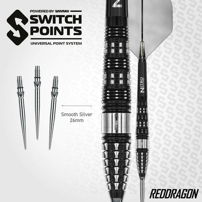 Red Dragon Steel Dart Set Recon Torpedo Switch Point