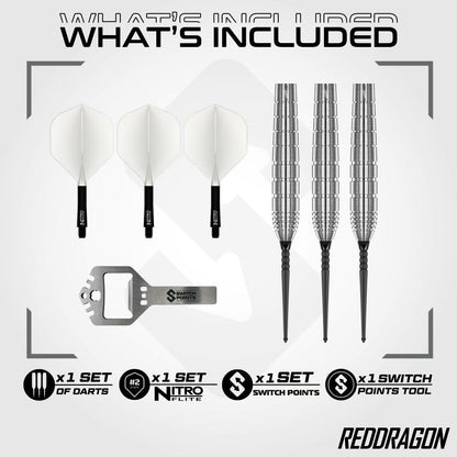 Red Dragon Steel Dart Set Luke Humphries TX1 Pioneer Switch Point