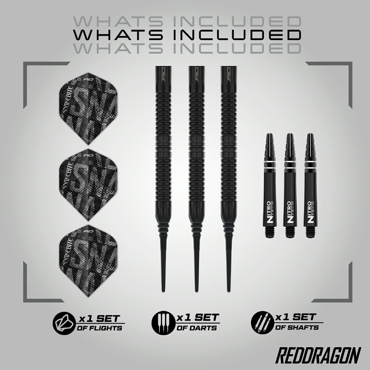 Red Dragon Peter Wright Black Mamba 20g Softdart