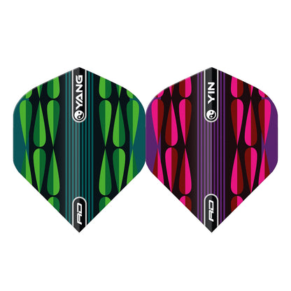 Red Dragon Flight Pink Green Ying Yang 6978