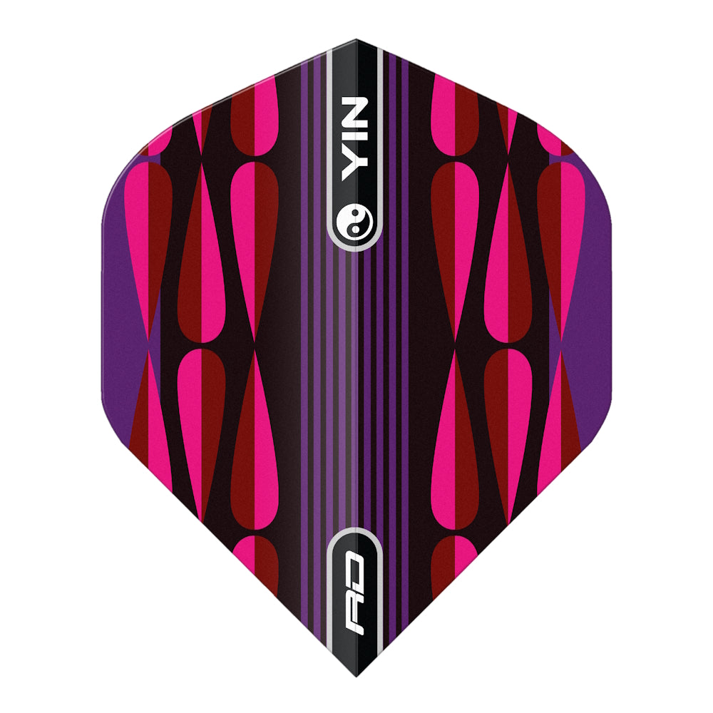 Red Dragon Flight Pink Green Ying Yang 6978