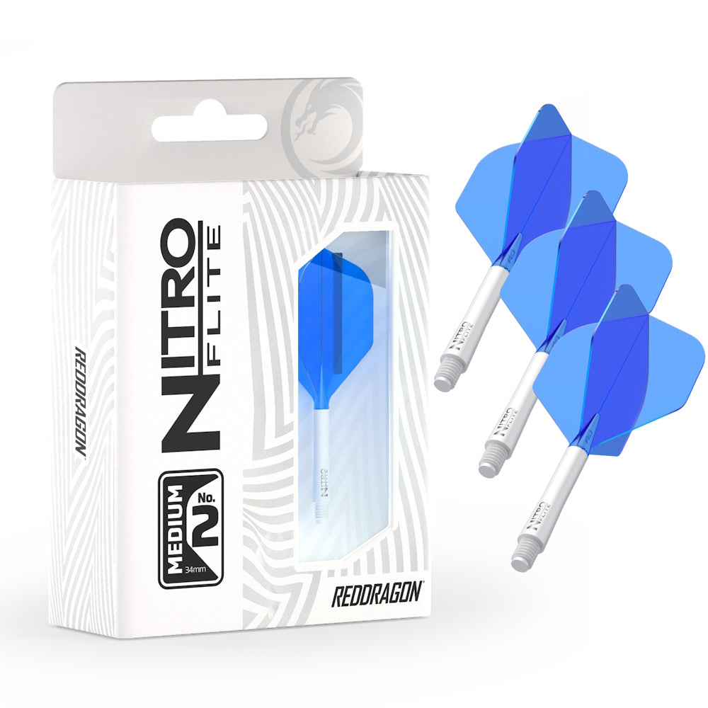 Red Dragon Flightsystem Nitro Dart Flite Weiß