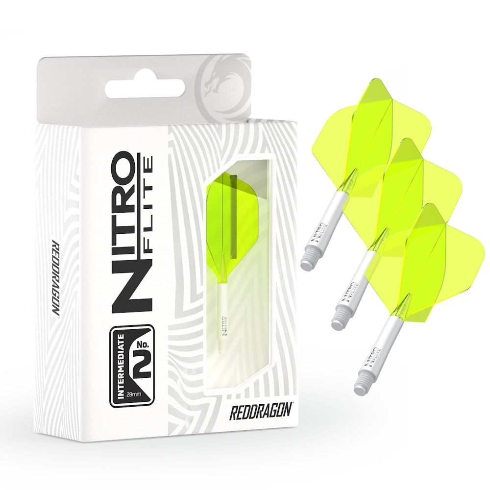 Red Dragon Flightsystem Nitro Dart Flite Weiß