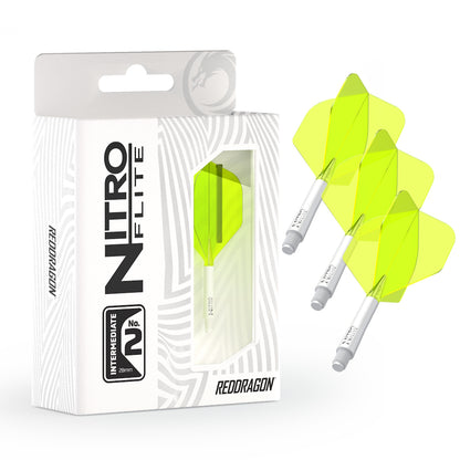 Red Dragon Flightsystem Nitro Dart Flite Weiß