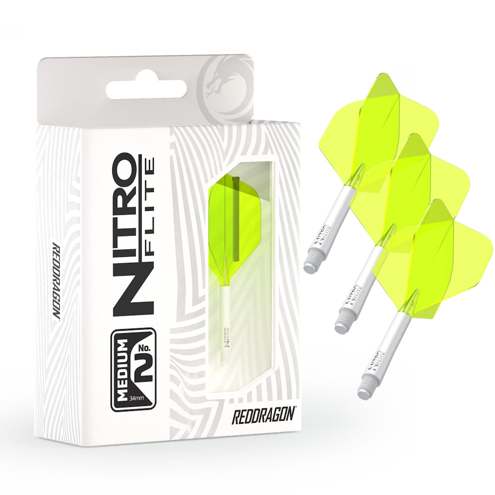 Red Dragon Flightsystem Nitro Dart Flite Weiß