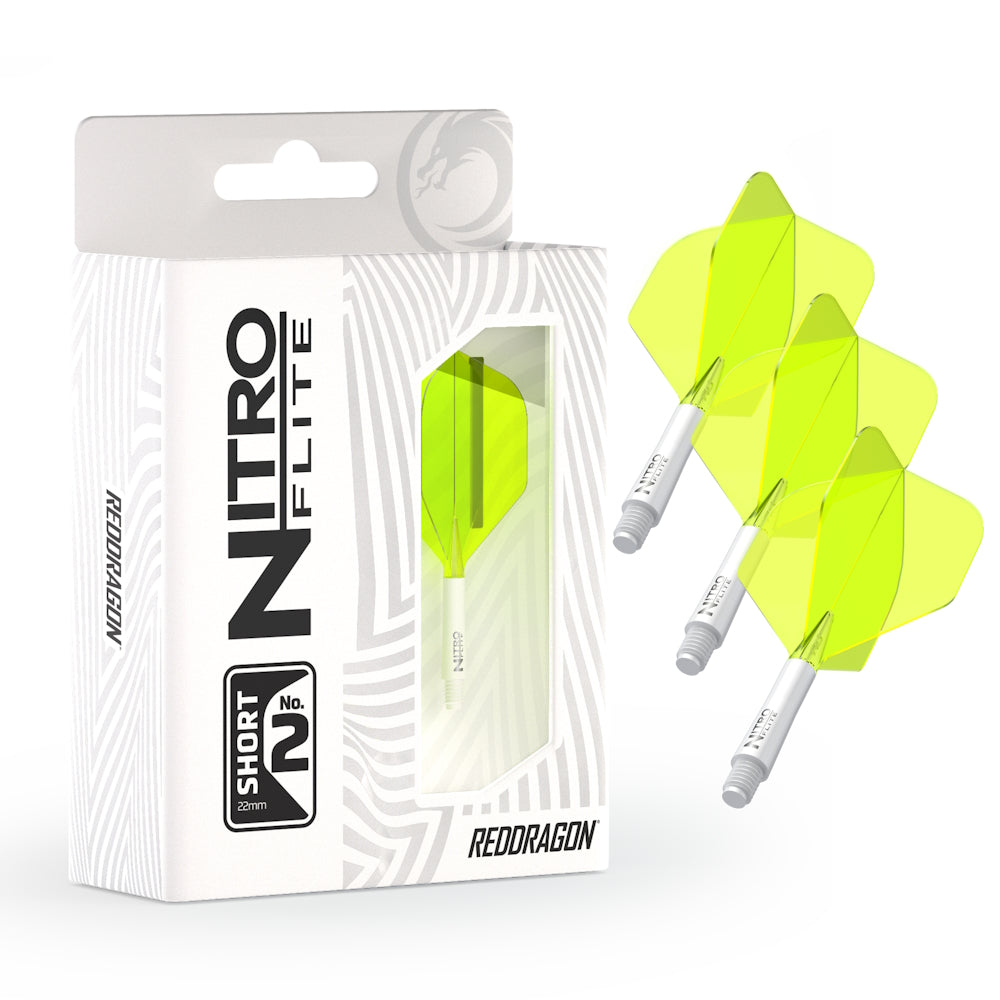 Red Dragon Flightsystem Nitro Dart Flite Weiß