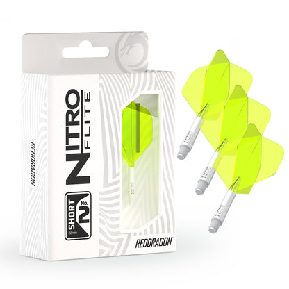 Red Dragon Flightsystem Nitro Dart Flite Weiß