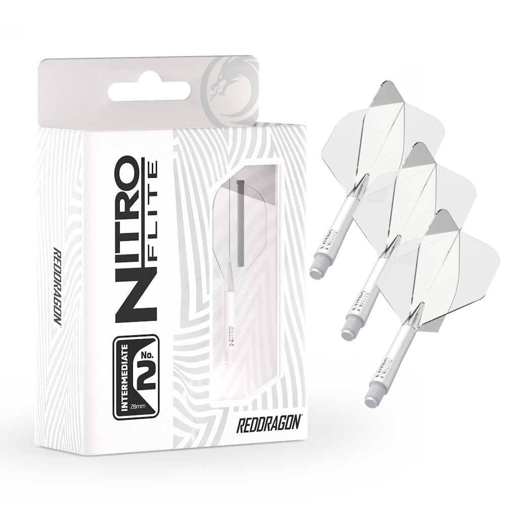Red Dragon Flightsystem Nitro Dart Flite Weiß