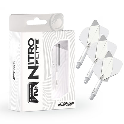 Red Dragon Flightsystem Nitro Dart Flite Weiß
