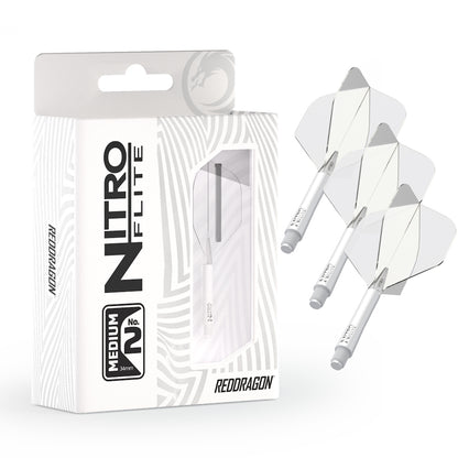 Red Dragon Flightsystem Nitro Dart Flite Weiß