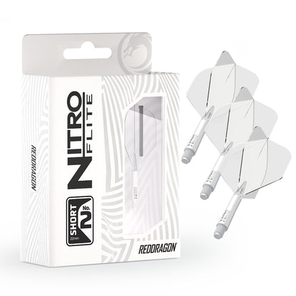 Red Dragon Flightsystem Nitro Dart Flite Weiß