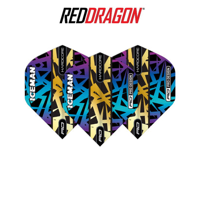 Red Dragon Hardcore Gerwyn Price Rainbow & Gold Flight