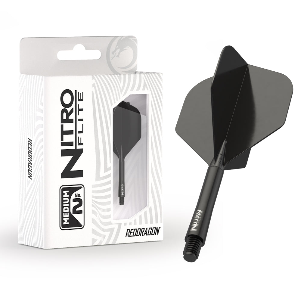 Red Dragon Flightsystem Nitro Dart Flite Schwarz