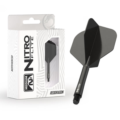 Red Dragon Flightsystem Nitro Dart Flite Schwarz