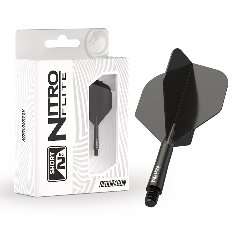 Red Dragon Flightsystem Nitro Dart Flite Schwarz