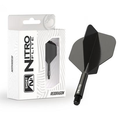 Red Dragon Flightsystem Nitro Dart Flite Schwarz