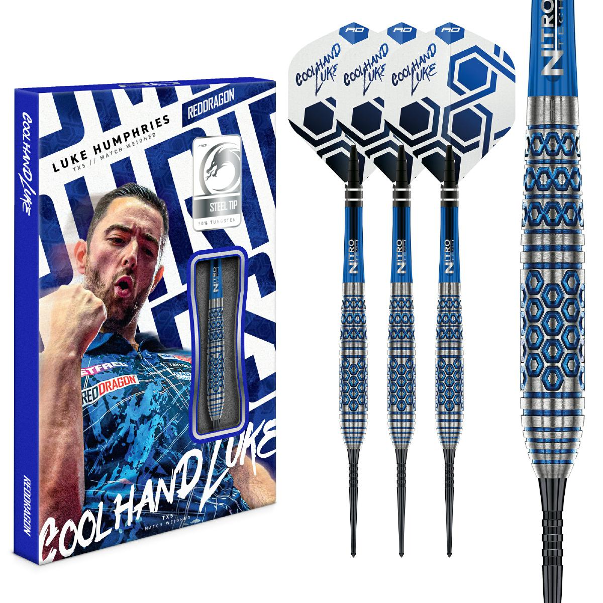 Red Dragon Steel Dart Set Luke Humphries TX5